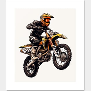 Motocross Racer Posters and Art